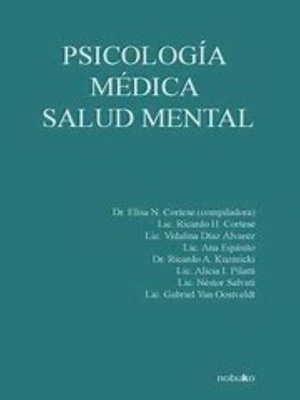 cover image of PSICOLOGIA MEDICA Y SALUD MENTAL